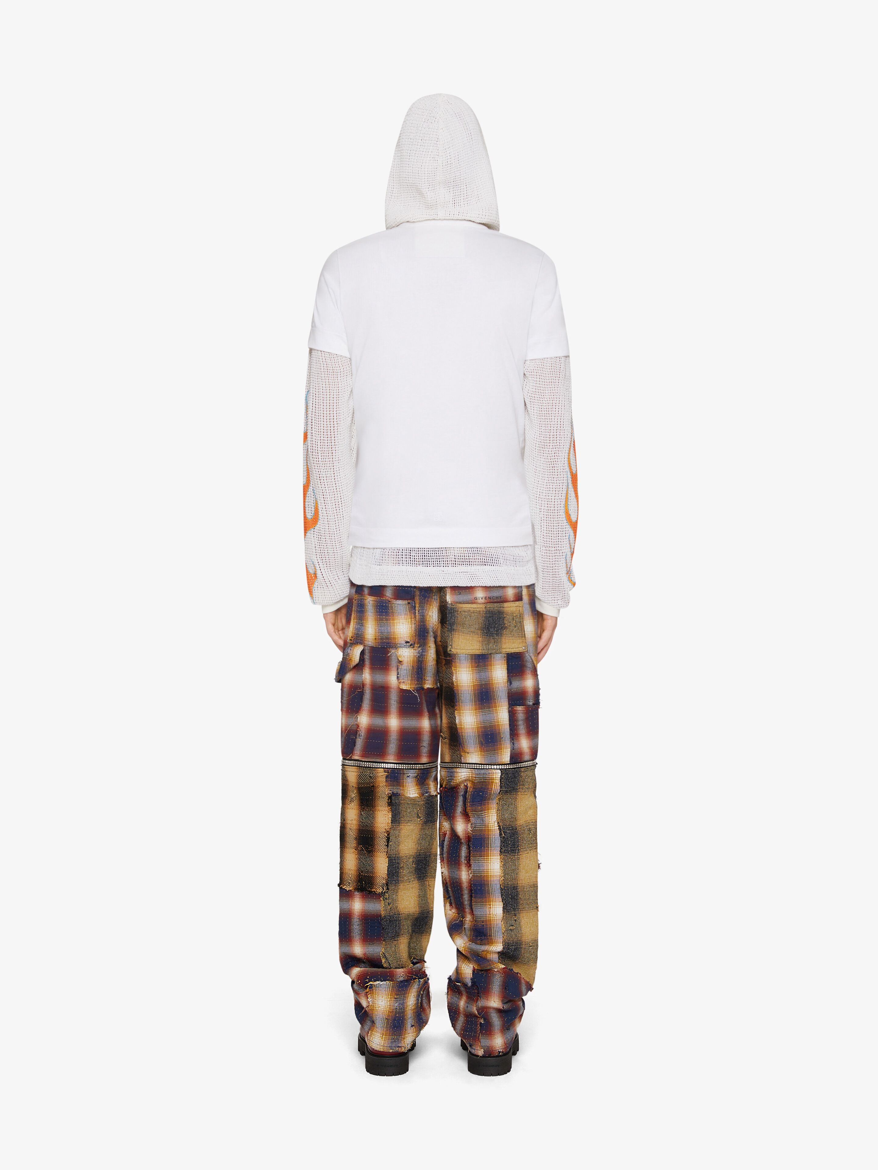 トップス GIVENCHY Knit Felpa and Jersey Mash Up Hoodie Faded Black | The Webster