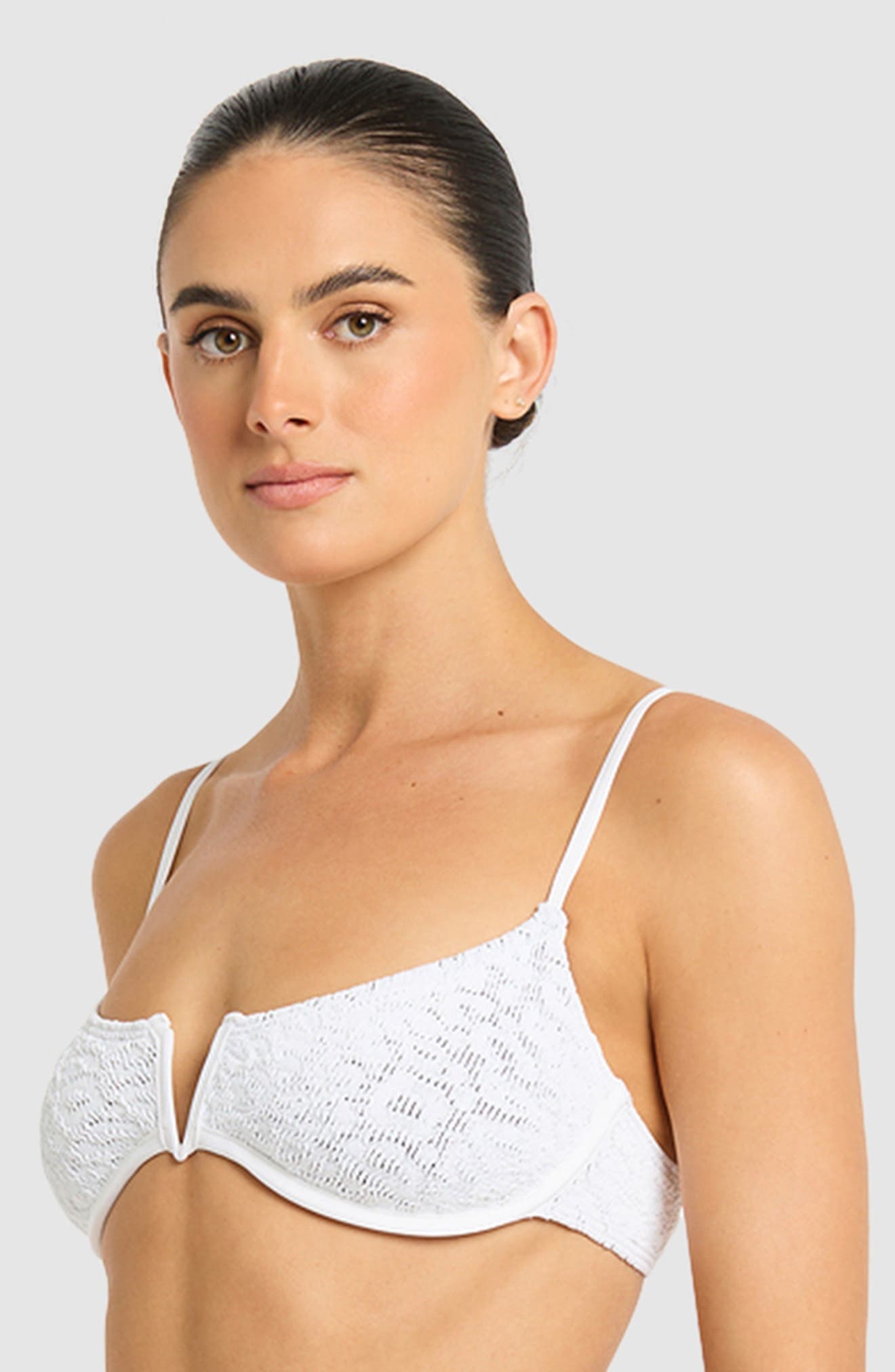 bond-eye Nora Underwire Bikini Top in Optic White Leopard at Nordstrom - 6