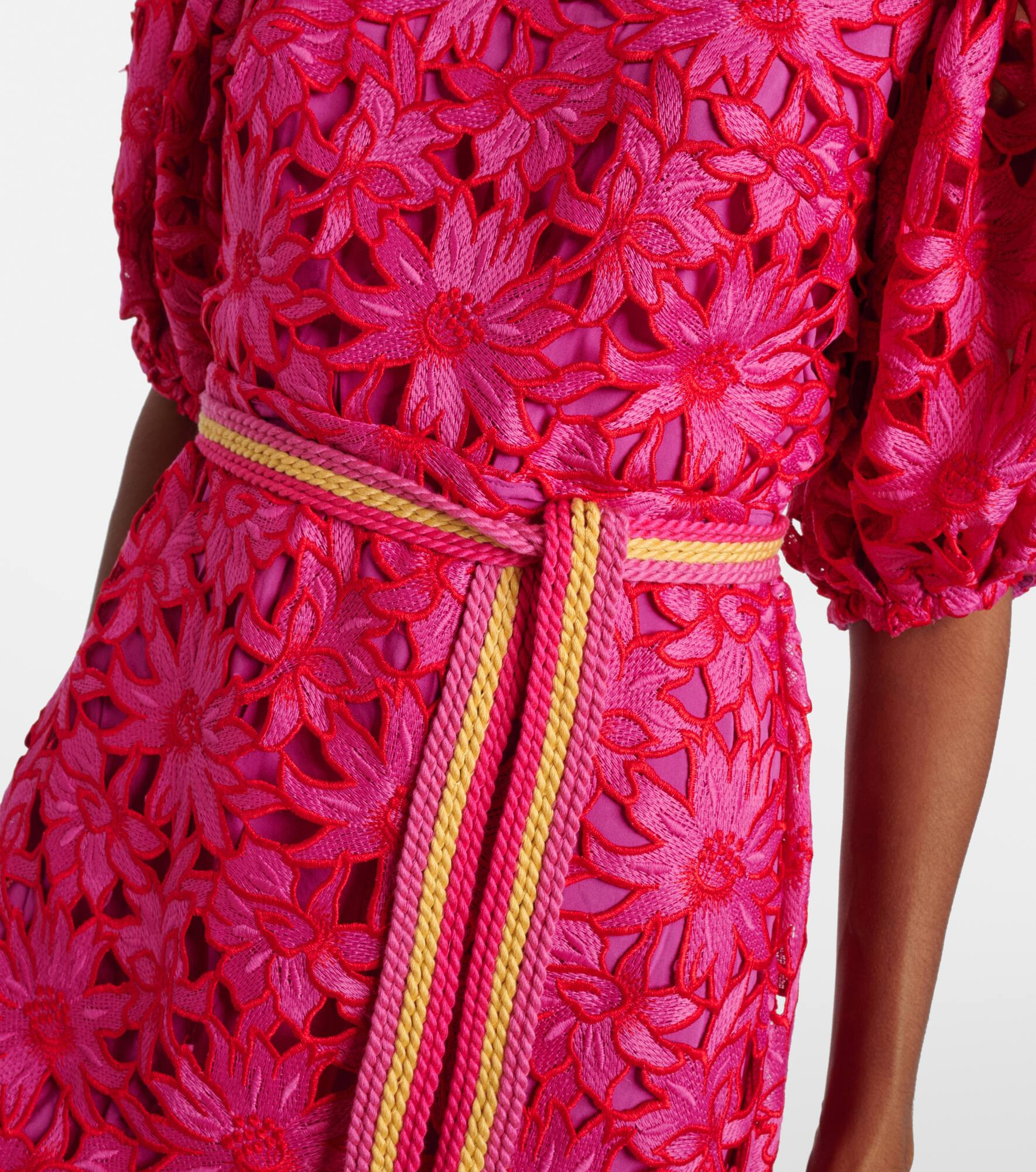 Belted lace minidress - 5