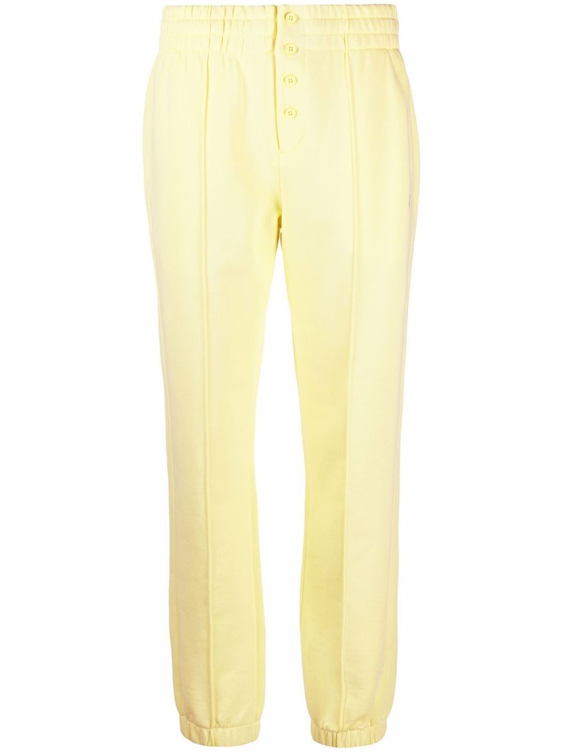logo-embroidered buttoned track pants 1