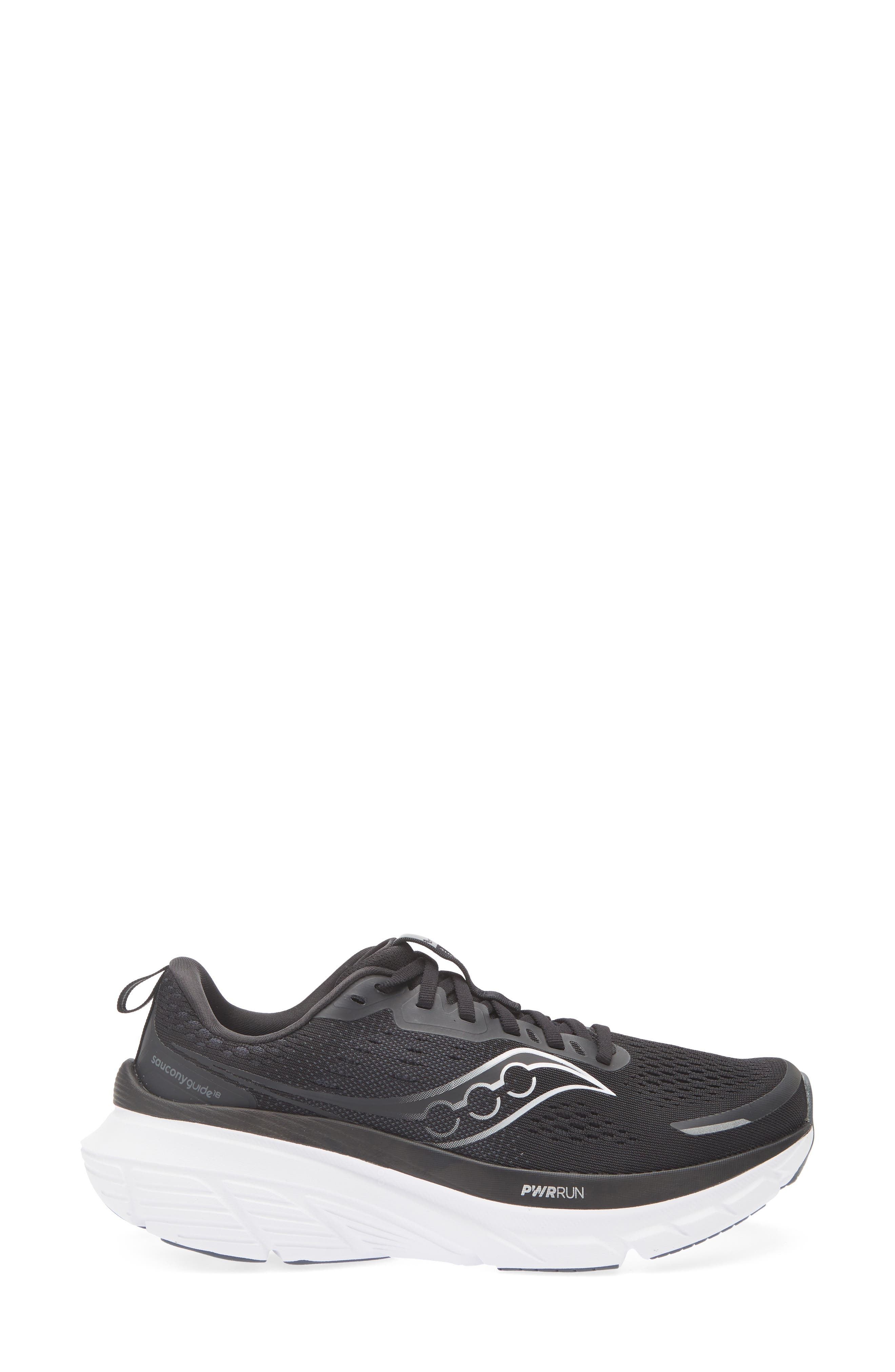 Saucony Guide 18 Running Shoe in Black/White at Nordstrom - 3