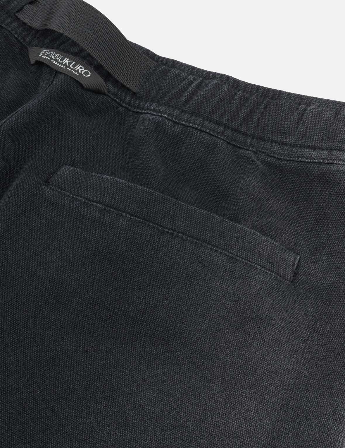 Pigment Dye Wash Seagull Embroidery Relax Fit Shorts - 13