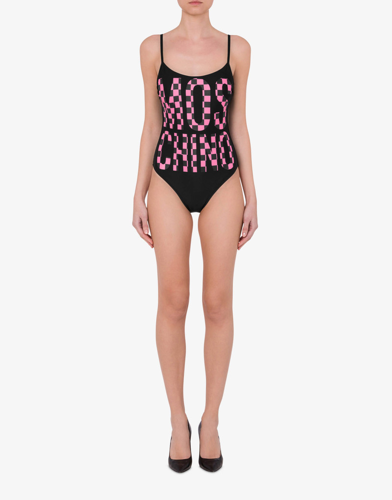 Moschino CHECK LOGO ONE-PIECE SWIMSUIT outlook