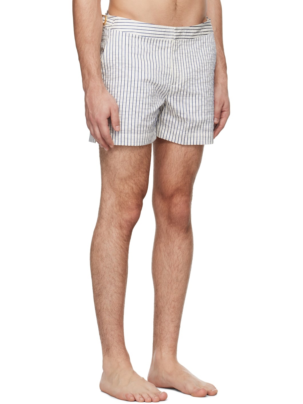 White & Navy Setter Swim Shorts - 2