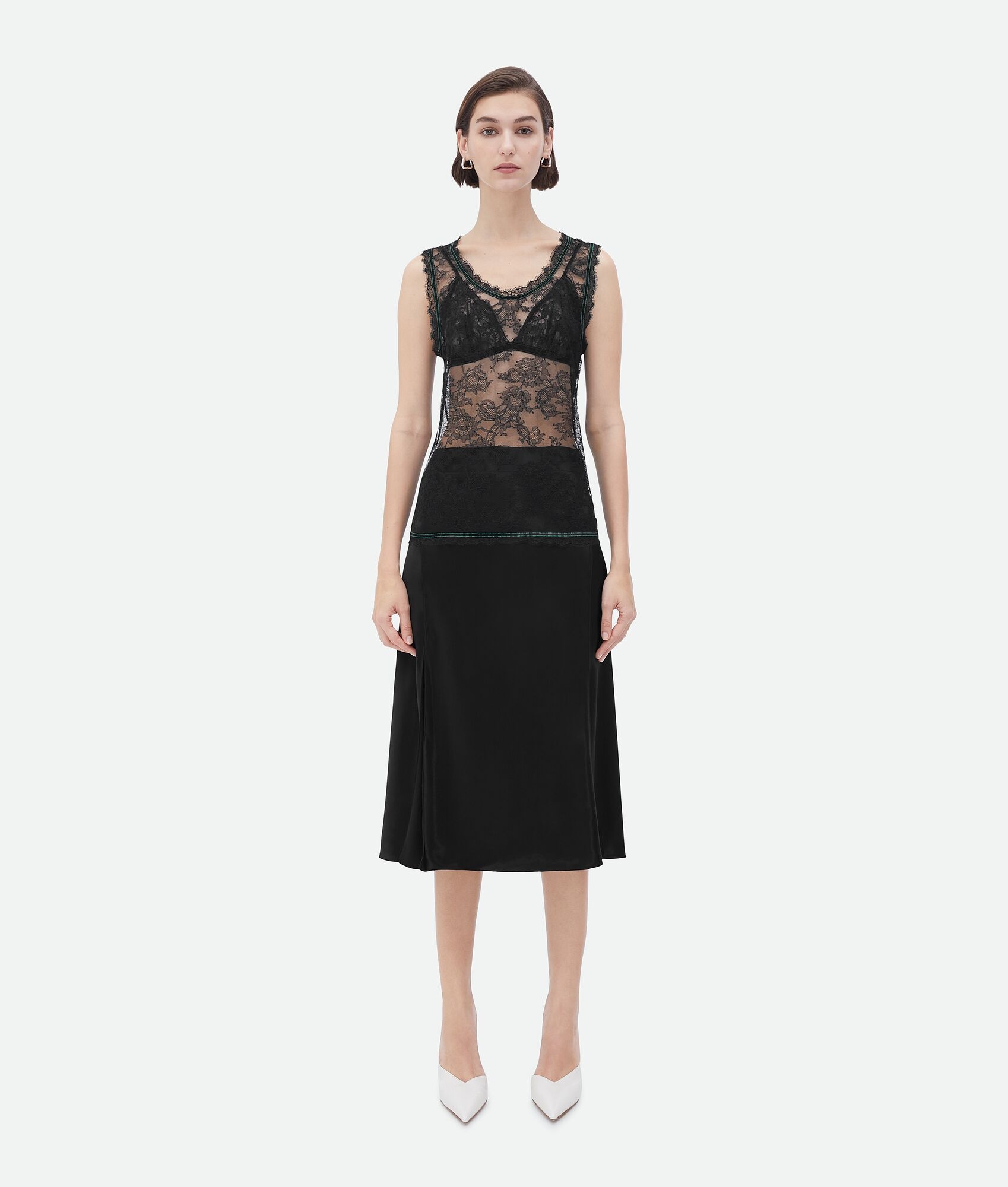 floral lace tank top - 1