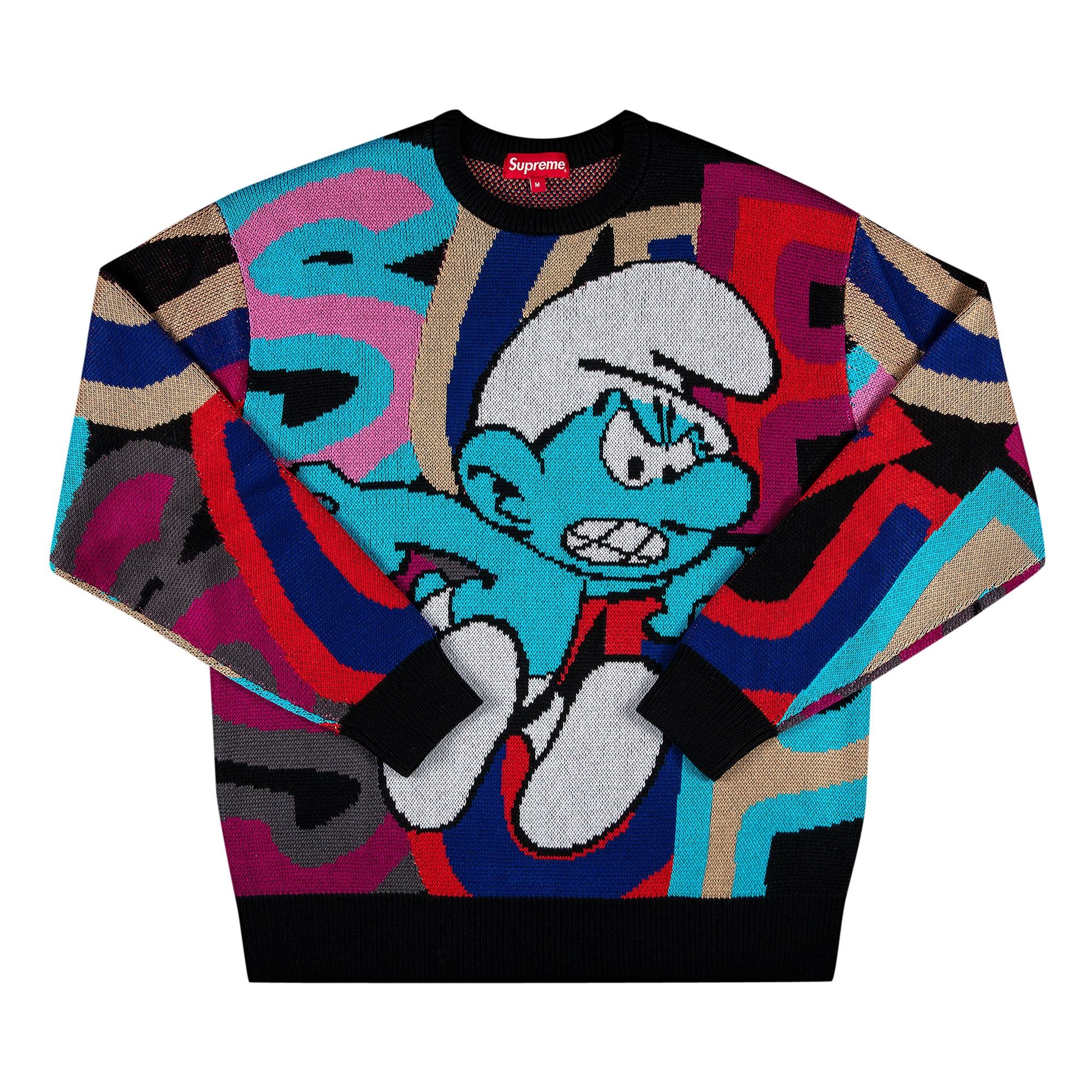 Supreme x Smurfs Sweater 'Black' - 1
