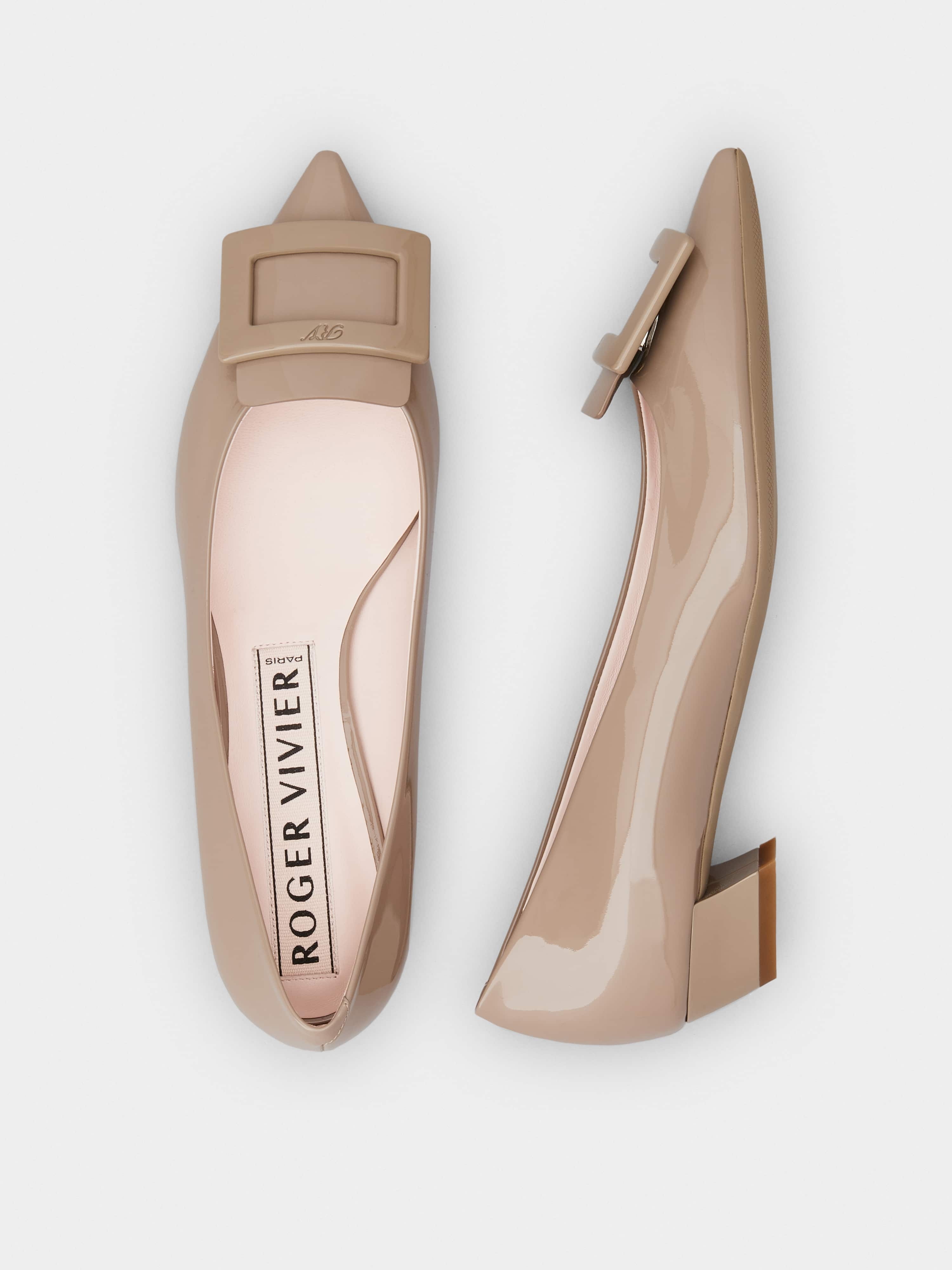 Gommettine Lacquered Buckle Ballerinas in Patent Leather - 4