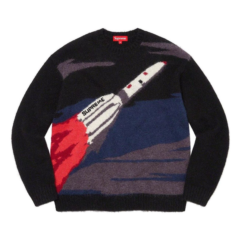 Supreme Rocket Sweater 'Black White Red' SUP-FW22-727 - 1