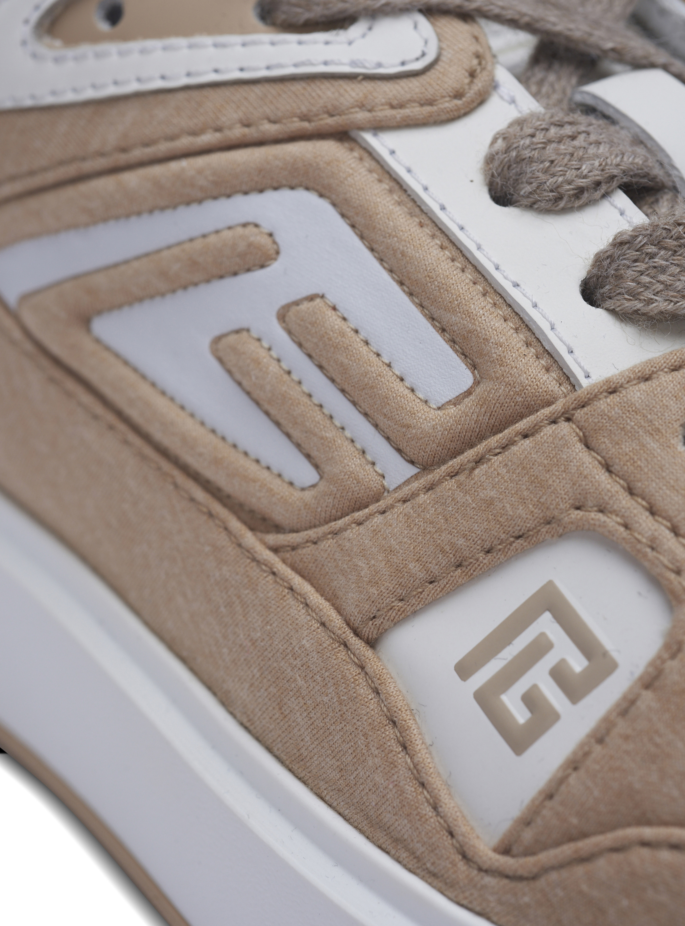 B-Court Skate trainers in fleece and calfskin - 7