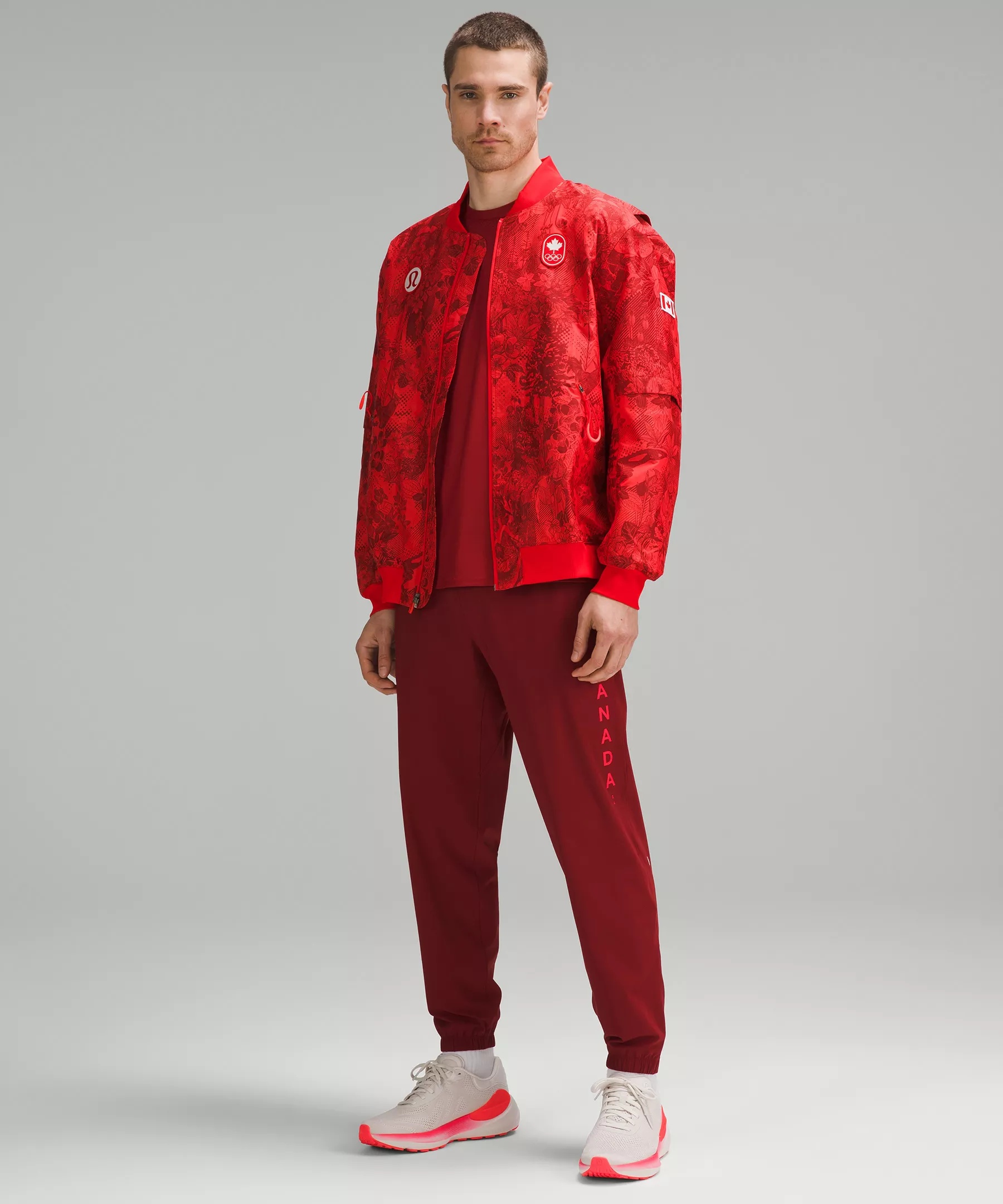 Team Canada Men's Vented Jacquard Bomber Jacket *COC Logo - 2