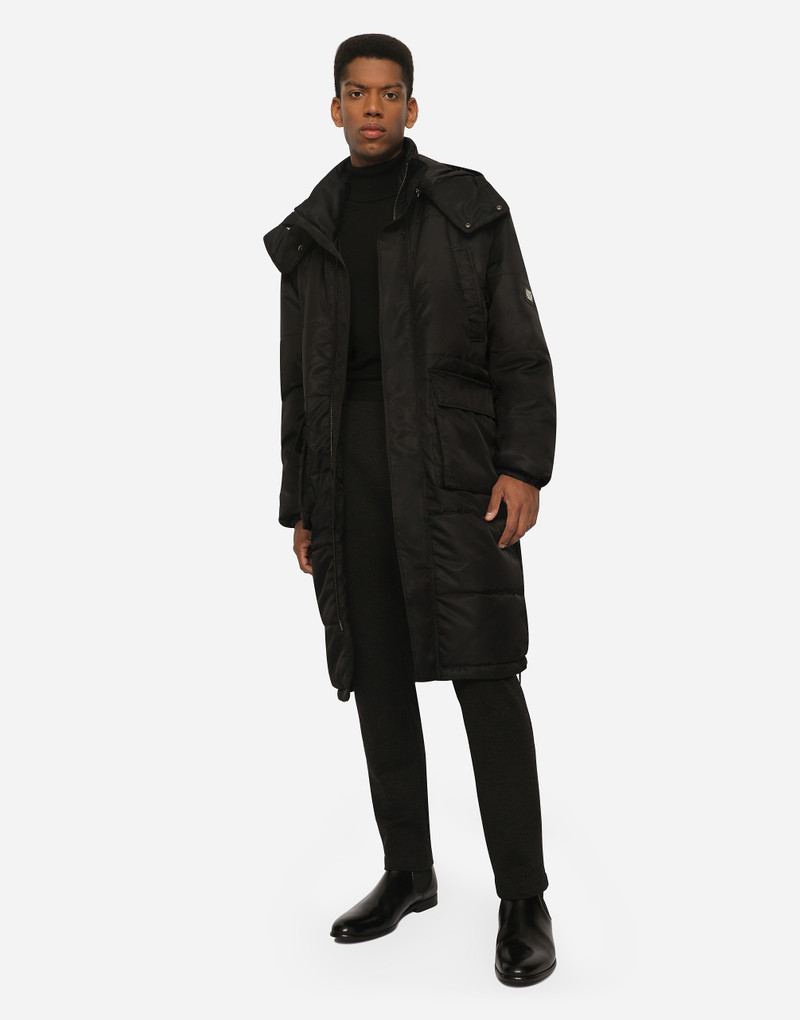 Dolce & Gabbana Nylon jacket with hood and branded tag outlook