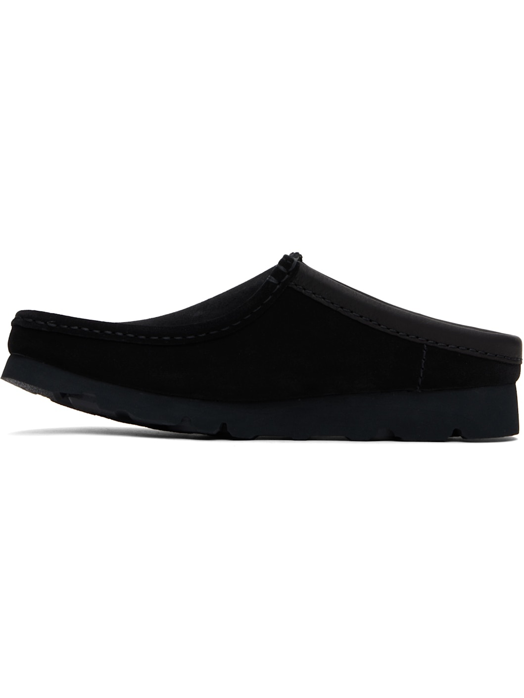 Black Wallabee Slip Loafers - 3