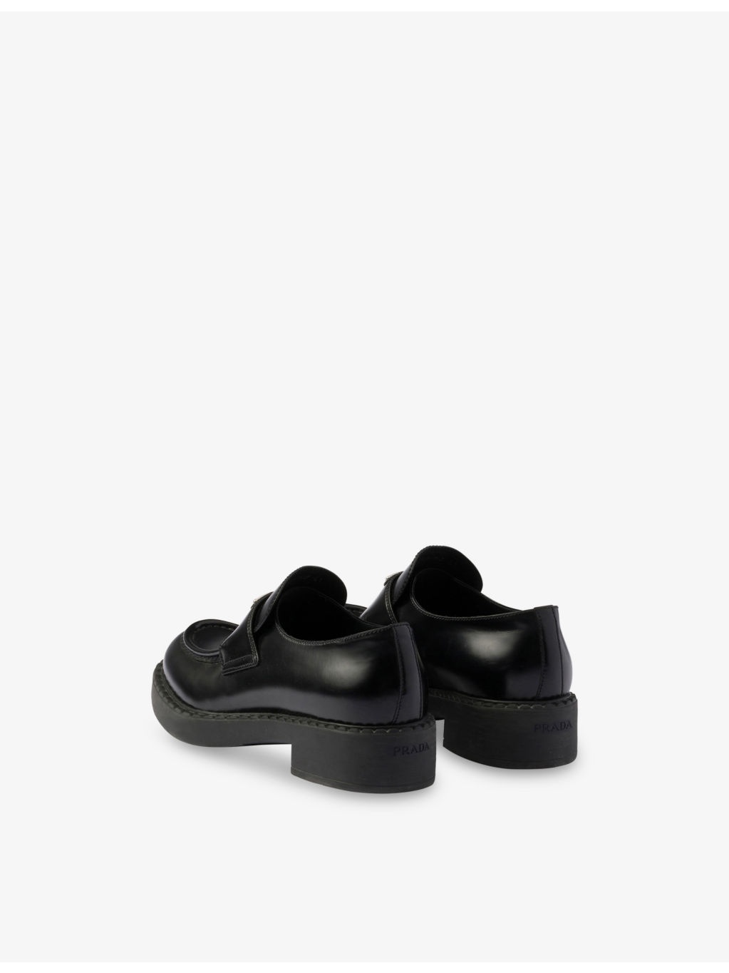 Logo-Plaque Leather Loafers - 4