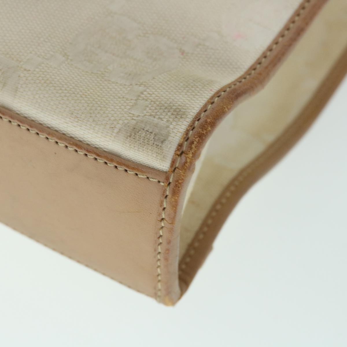 GUCCI GG Canvas Jackie Hand Bag Beige Brown - 15