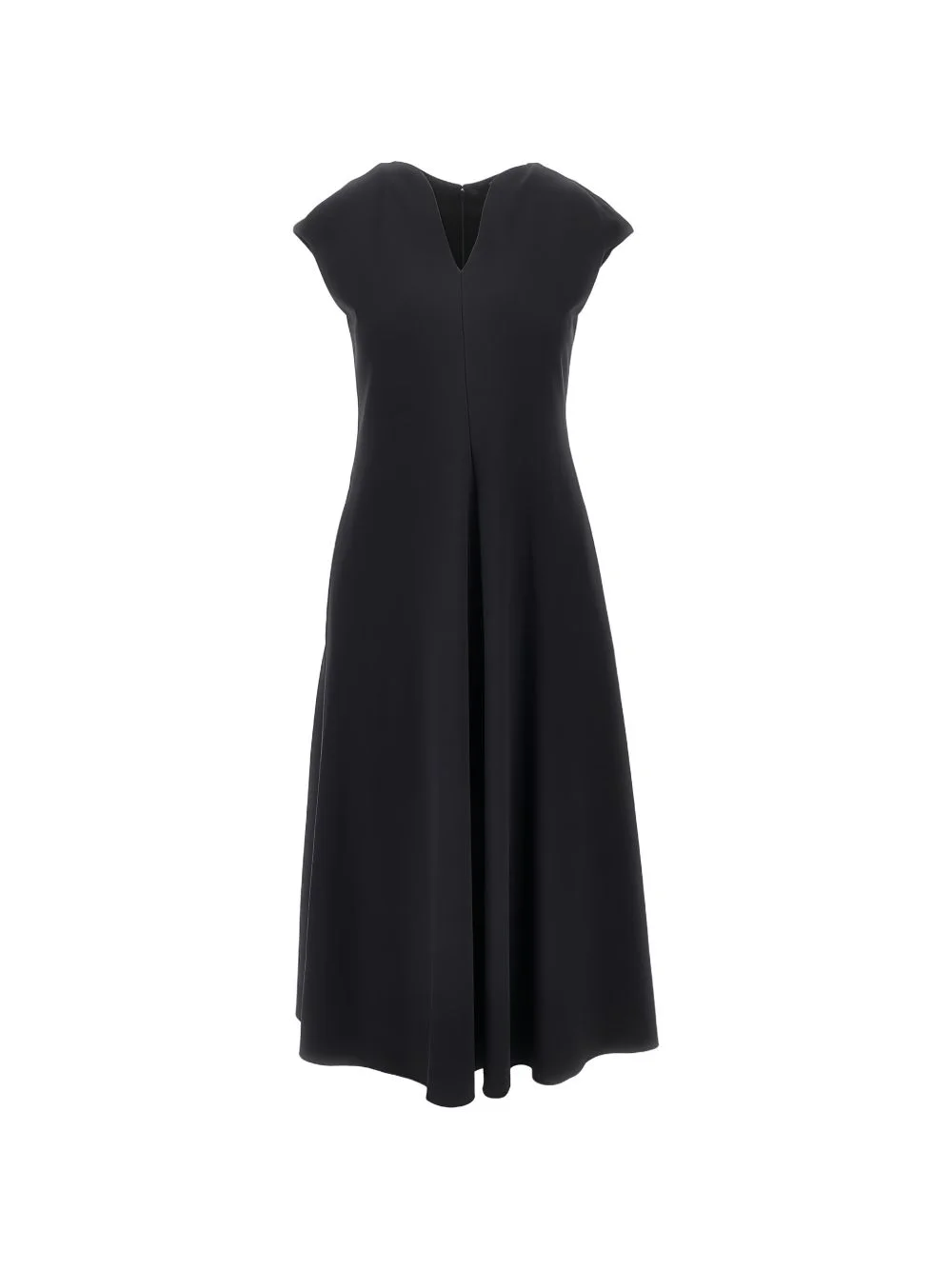 V-neck cap-sleeve dress - 1
