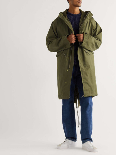 Nudie Jeans Christian Cotton-Gabardine Hooded Parka outlook