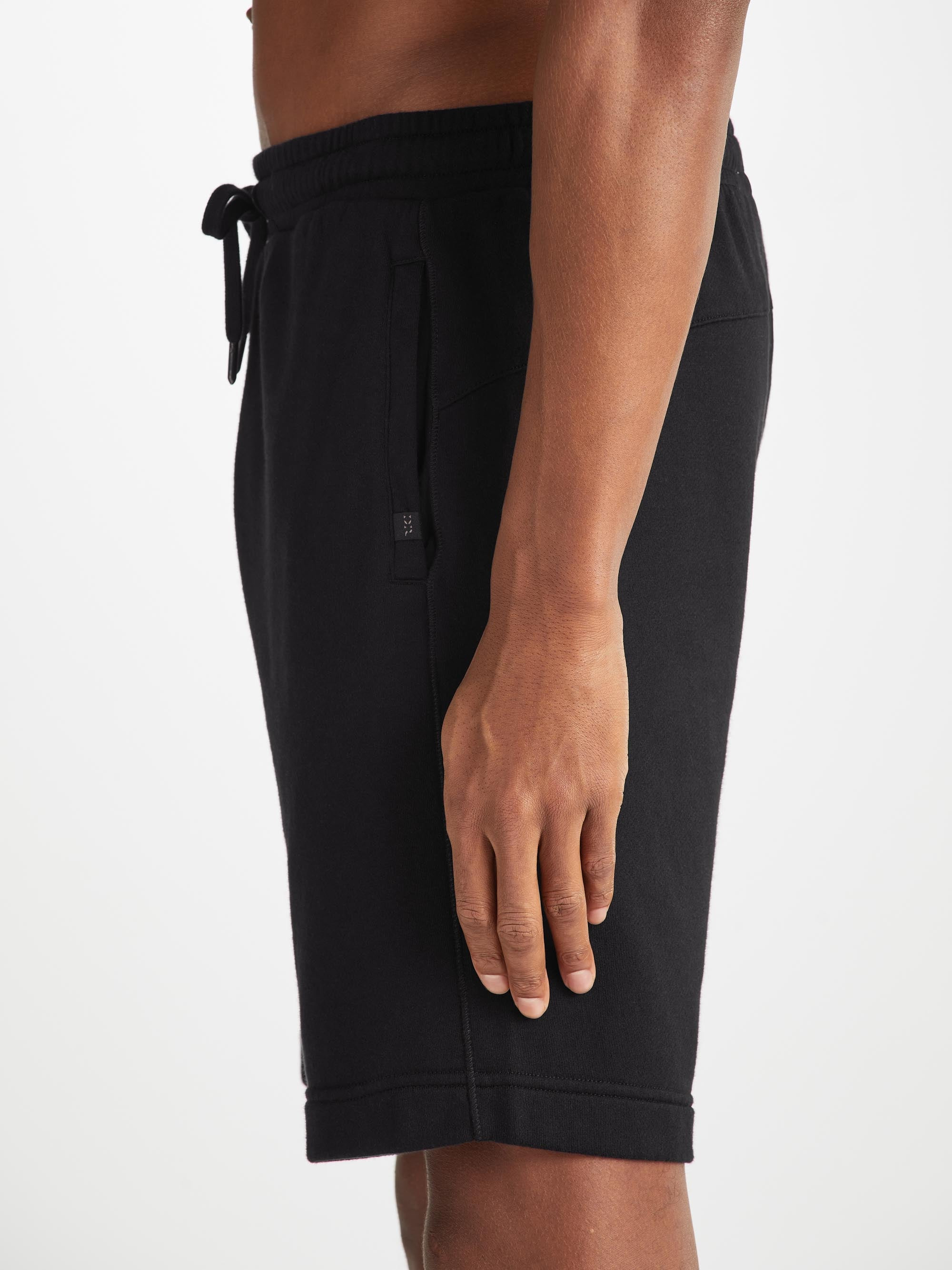 Men's Sweat Shorts Quinn Cotton Modal Black - 6