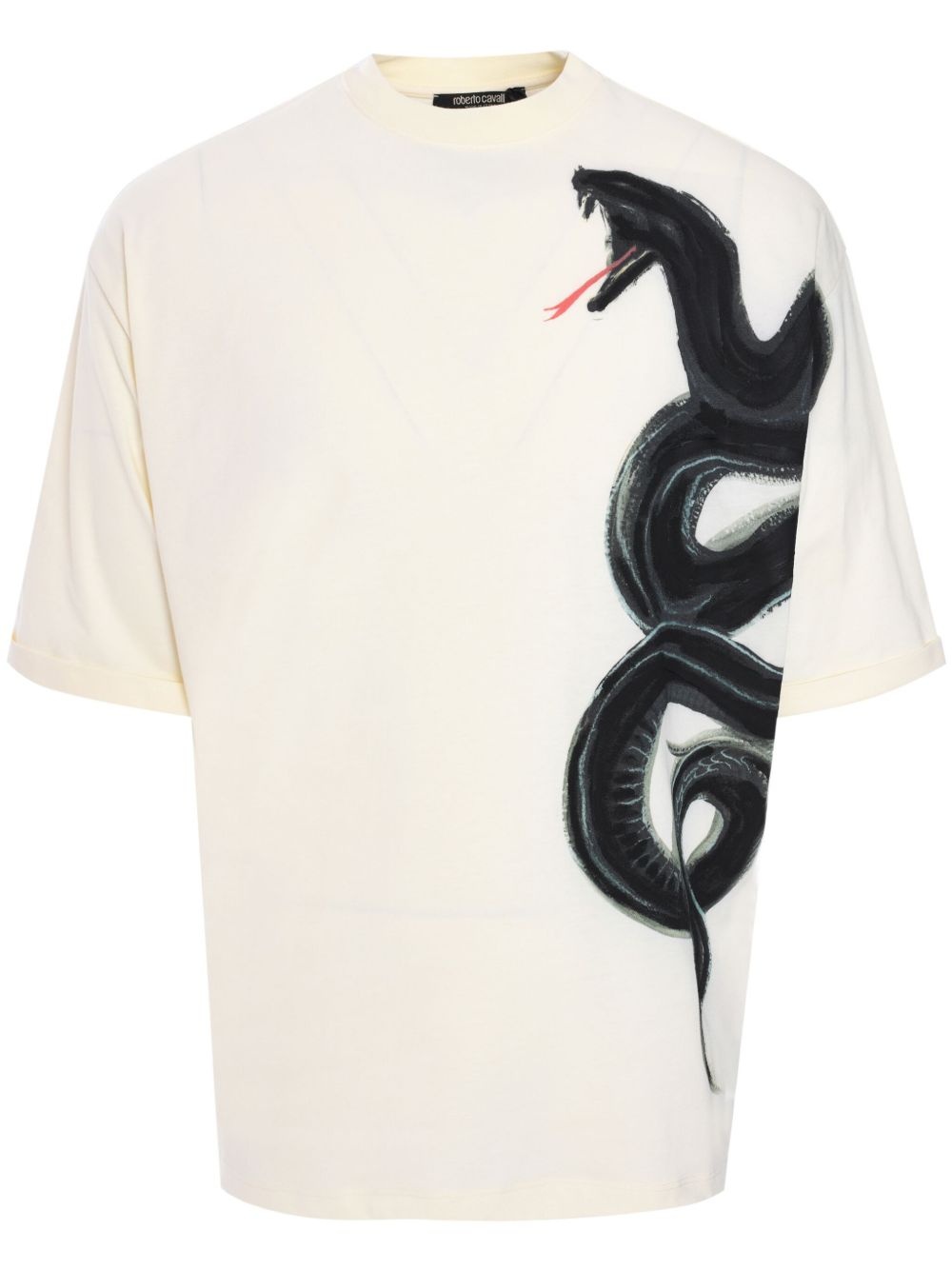 snake-print T-shirt - 1