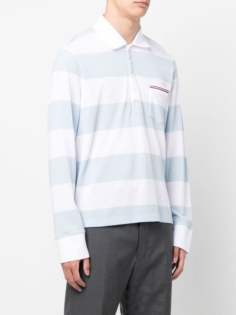 striped polo shirt - 3