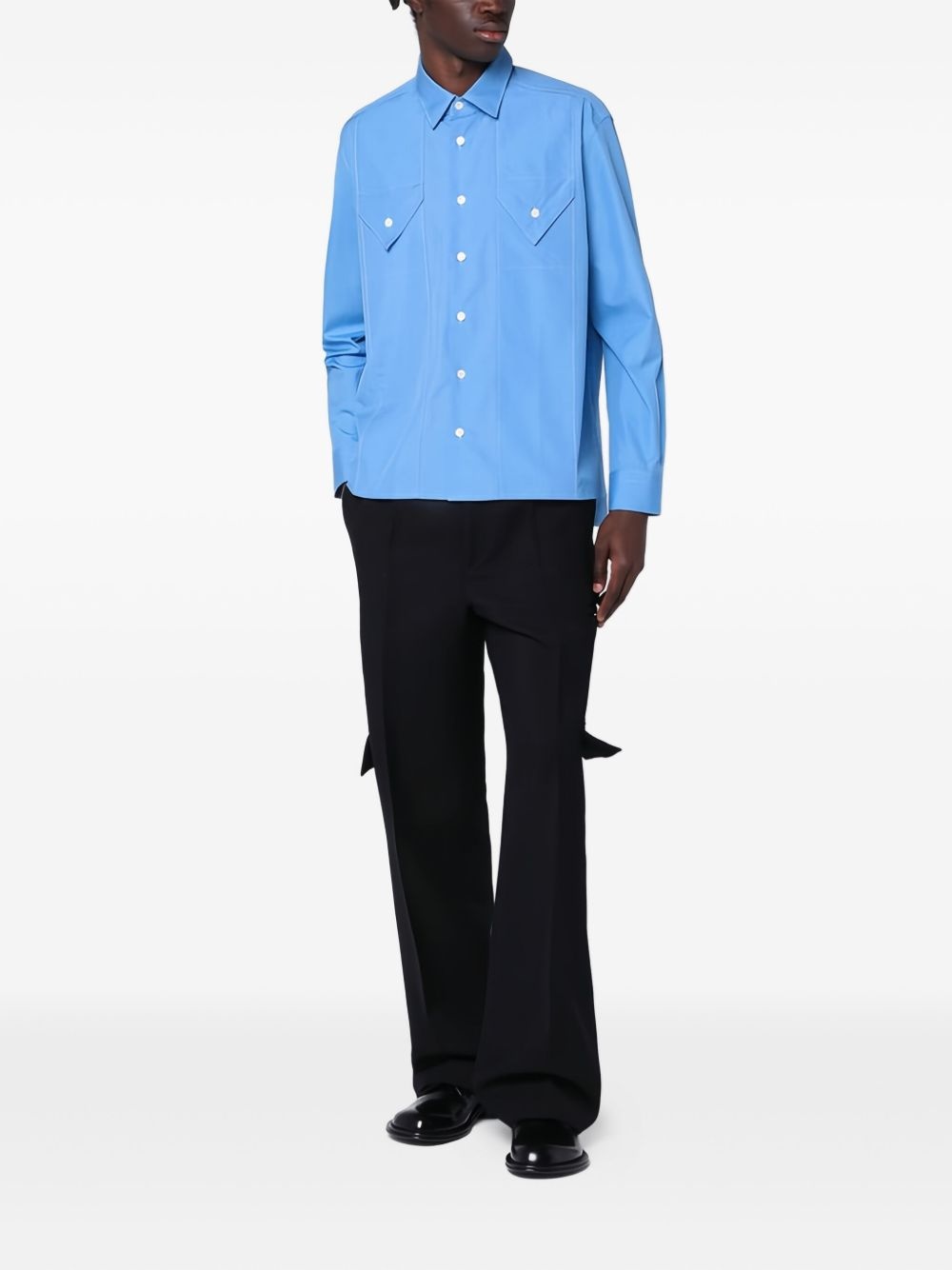 pleated cargo trousers - 2