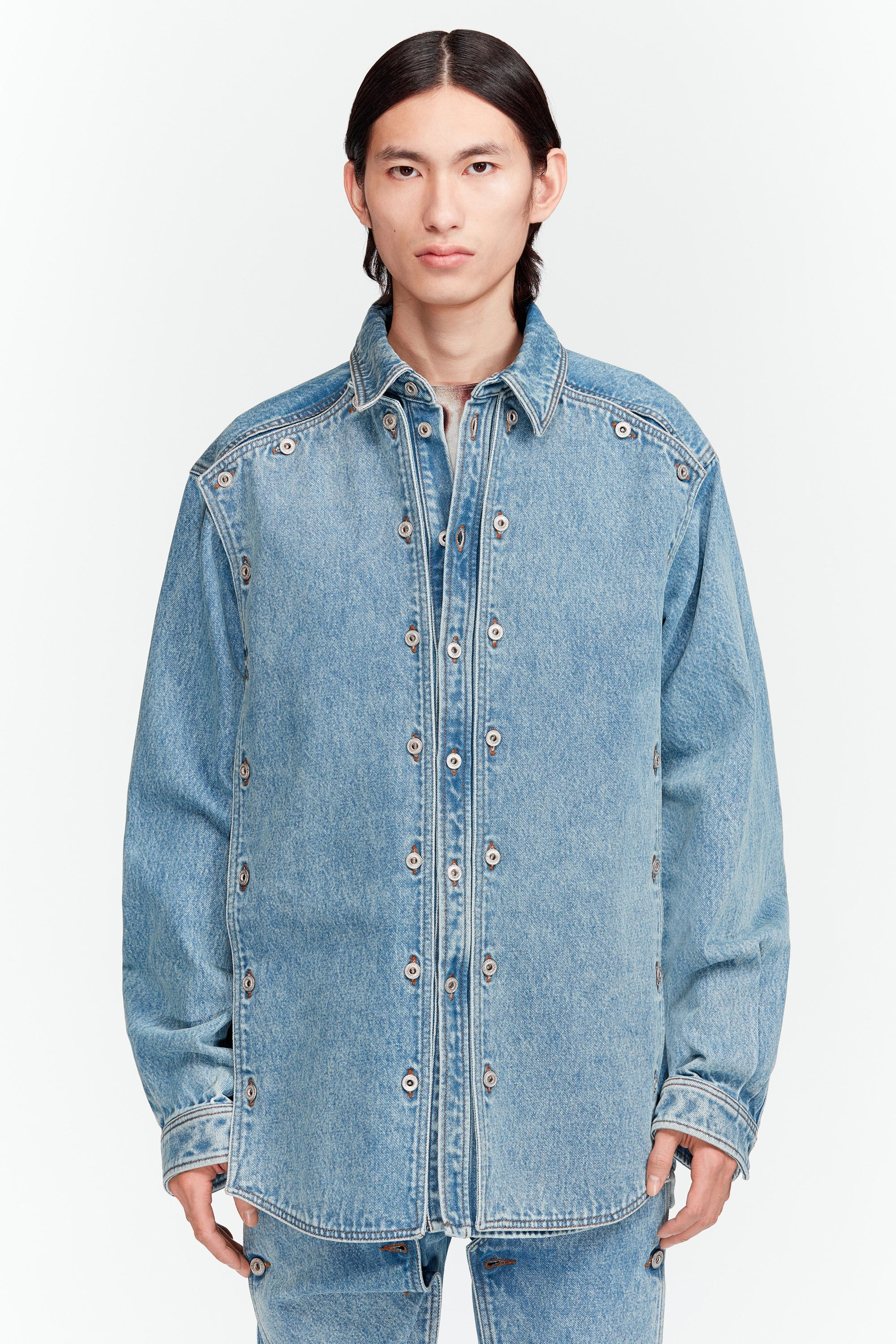 Snap Off Denim Shirt - 4