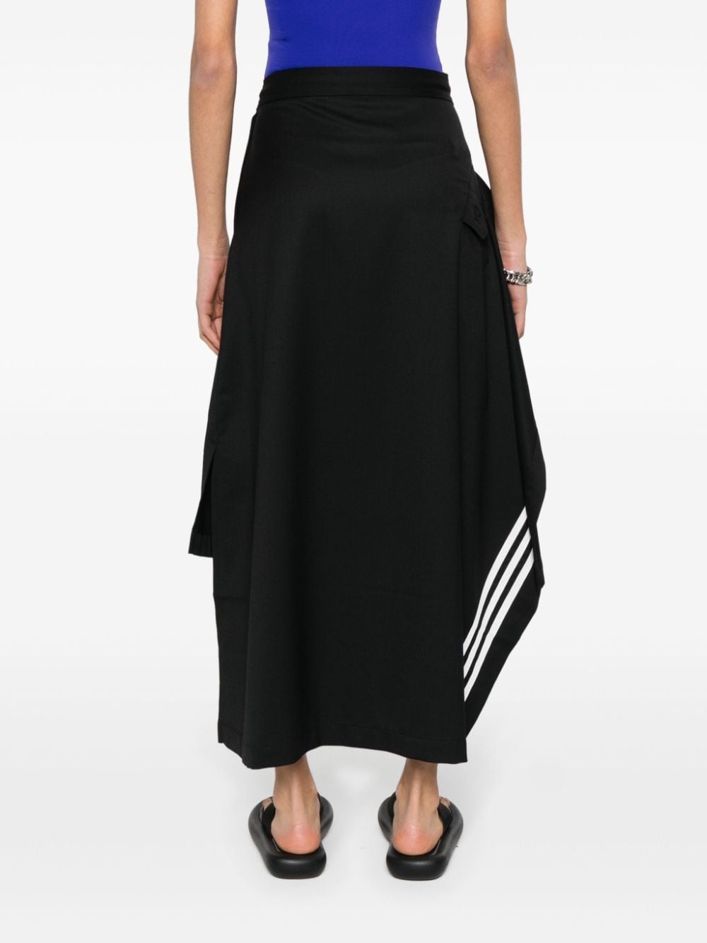 3-Stripes-logo asymmetric skirt - 4