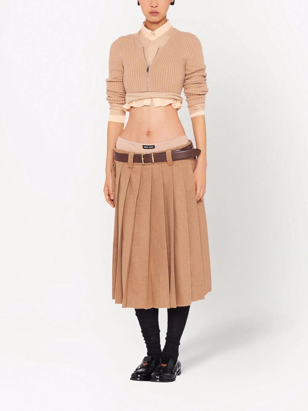 fully-pleated skirt - 2