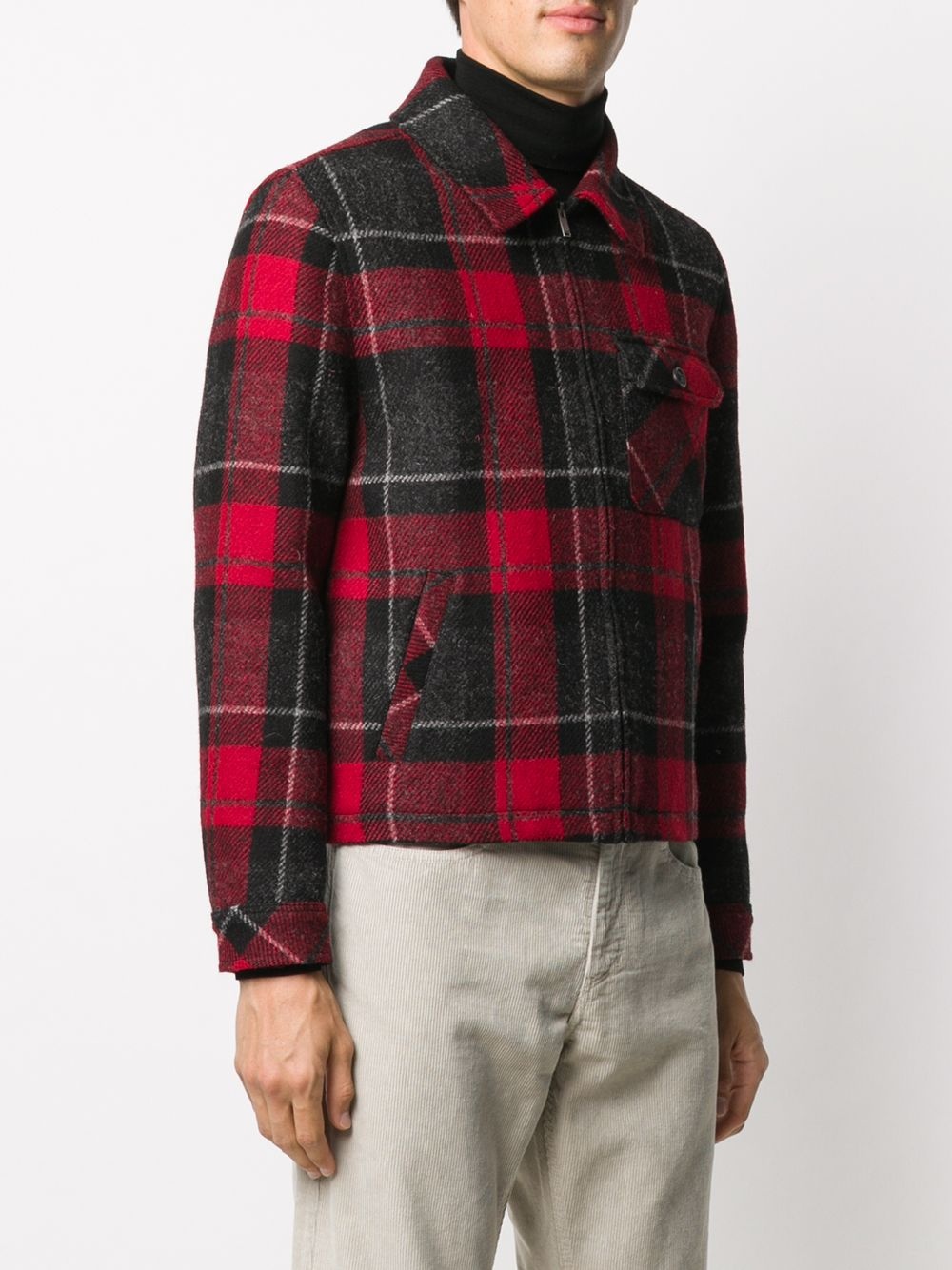 tartan check jacket - 3