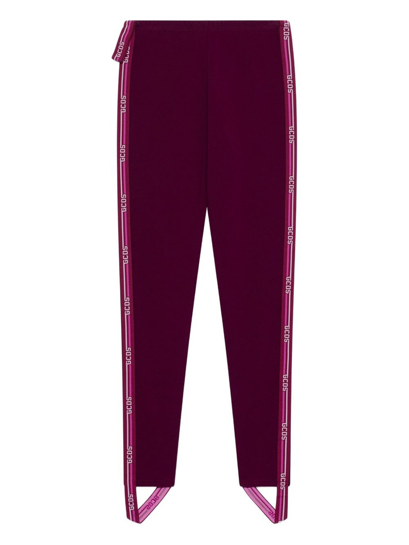 logo-tape piquet leggings 1