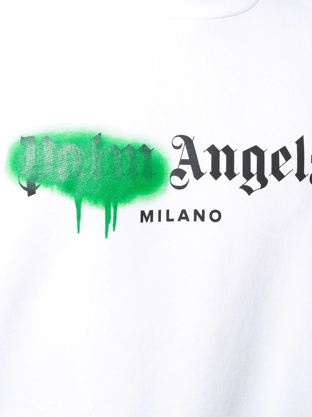 paint-detail logo-print sweatshirt - 5