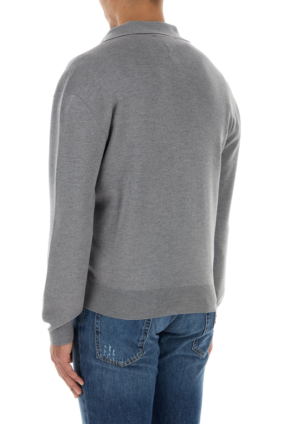 Grey wool blend sweater - 4