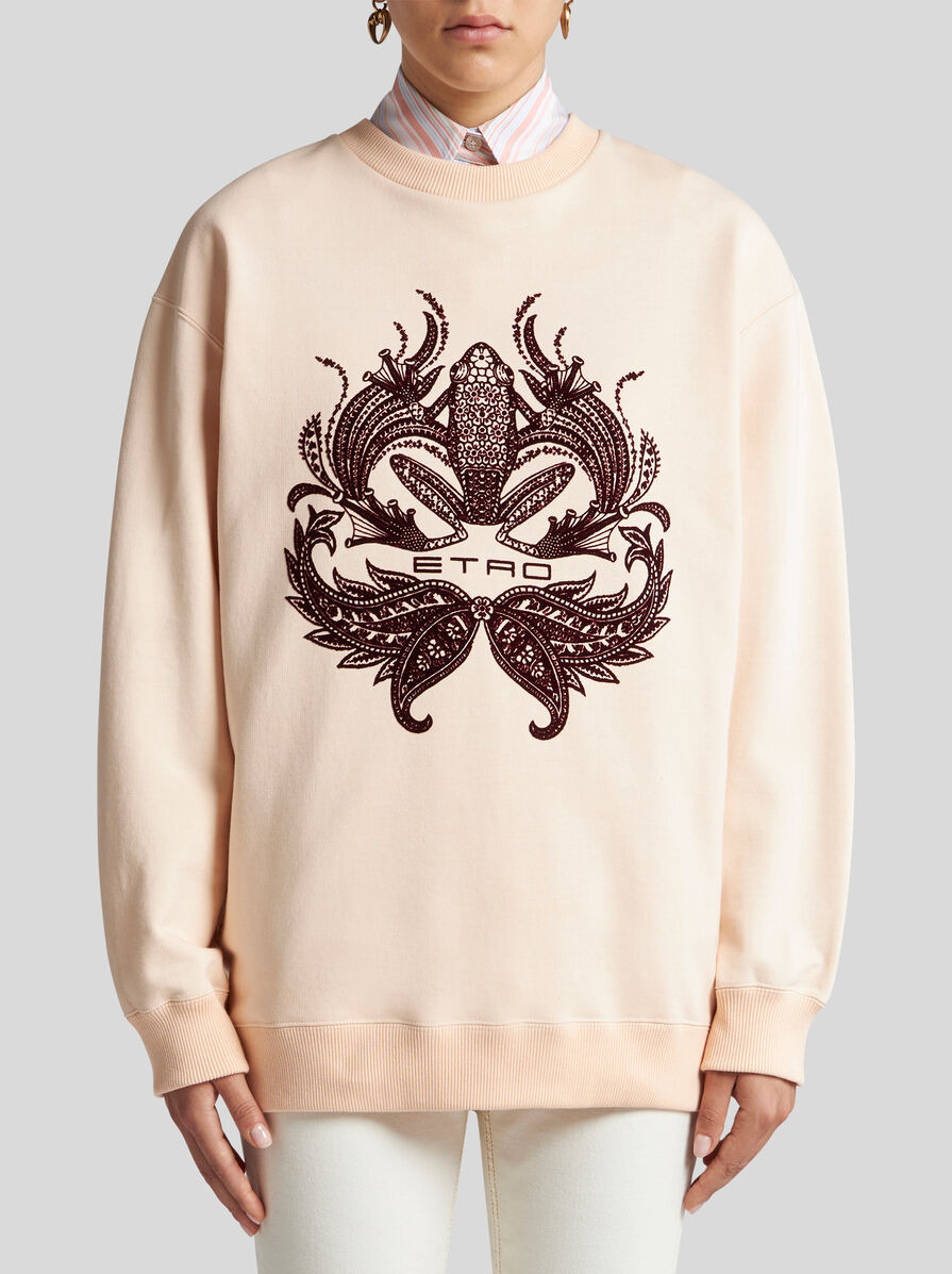 FLOCK-PRINT SWEATSHIRT - 2