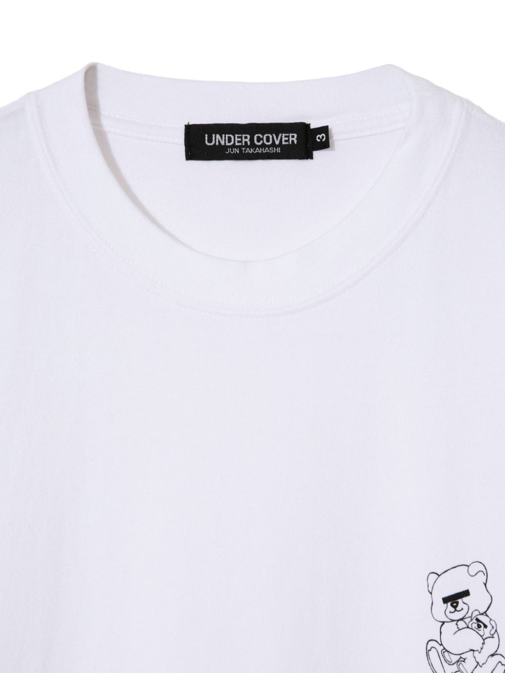 teddy bear graphic-print cotton t-shirt - 3
