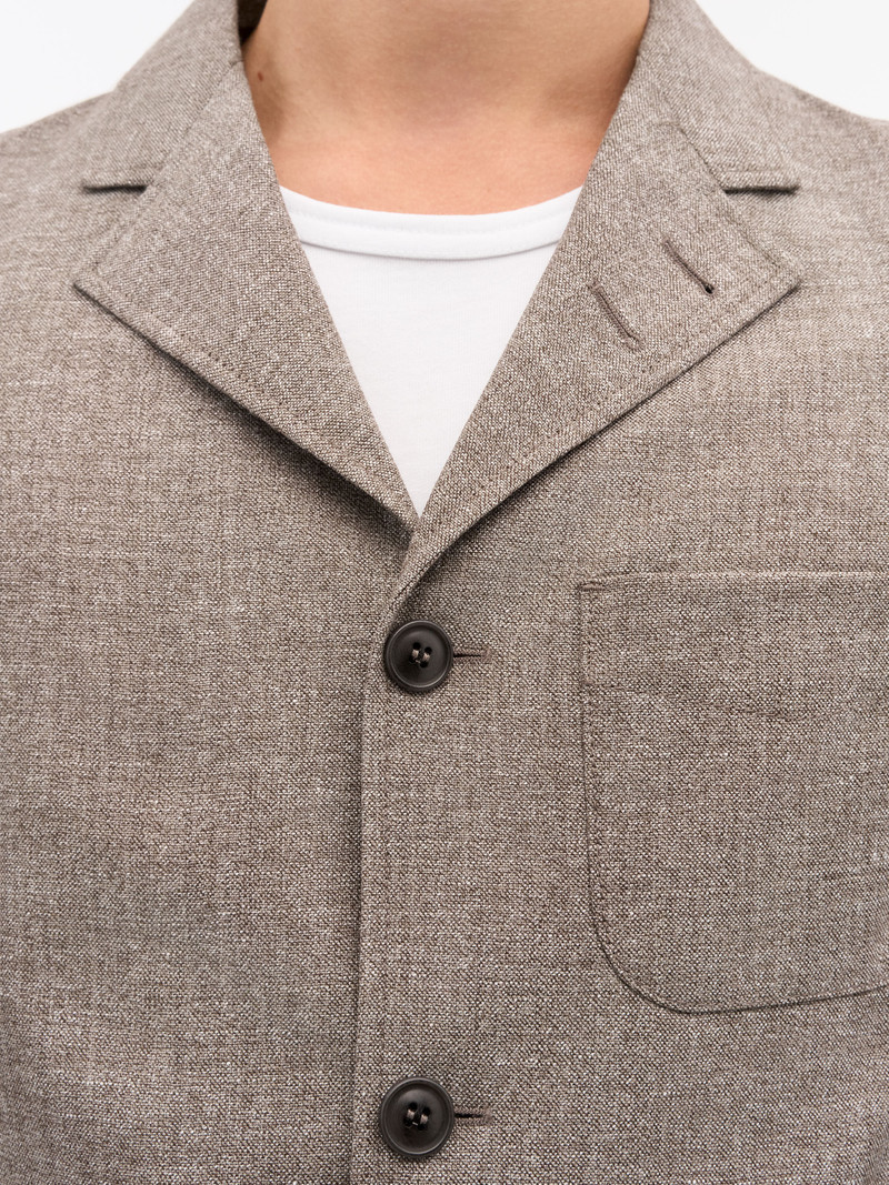Harrison Wool-Linen Overshirt 4