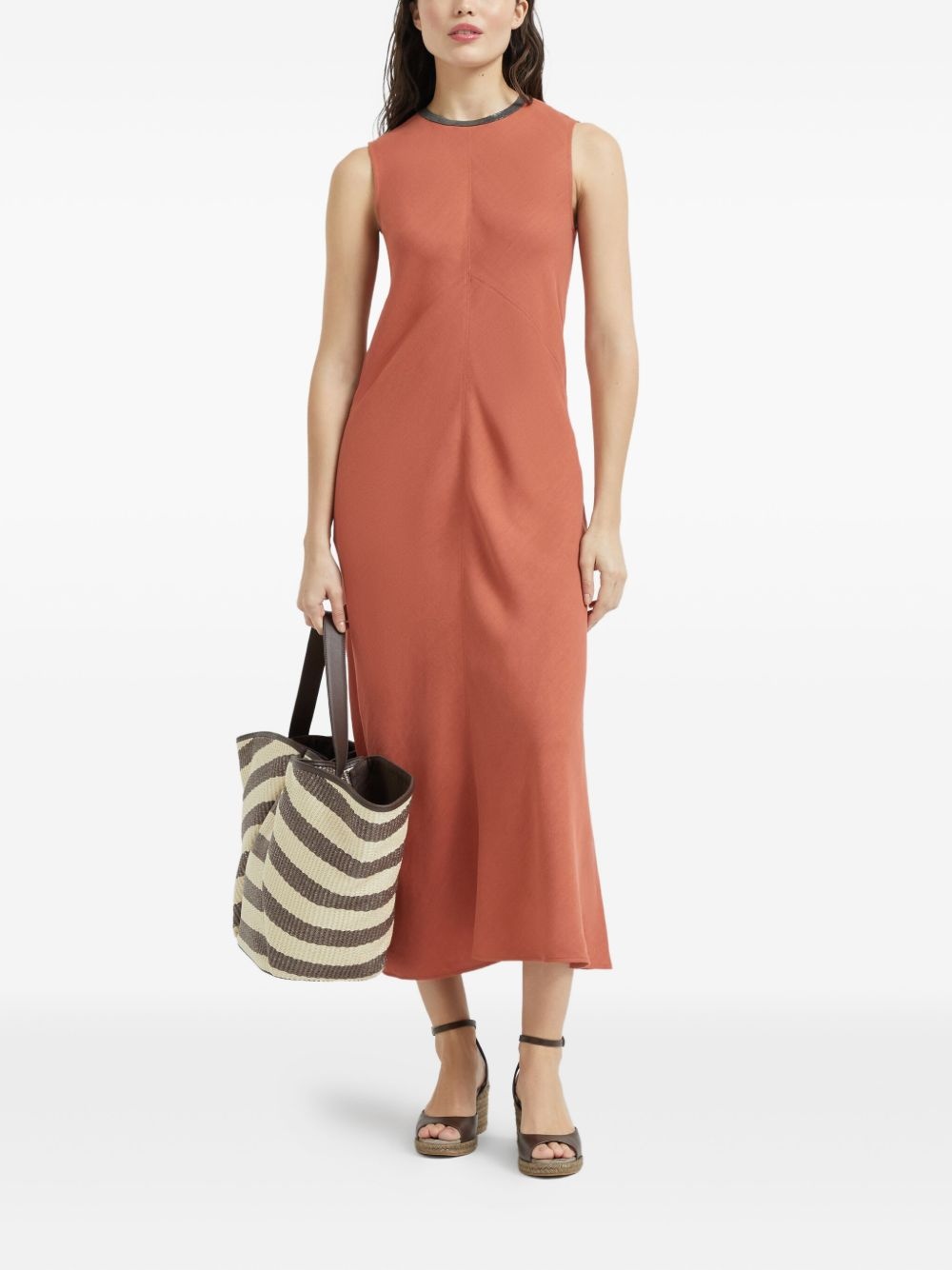 Monili chain-detail midi dress - 2