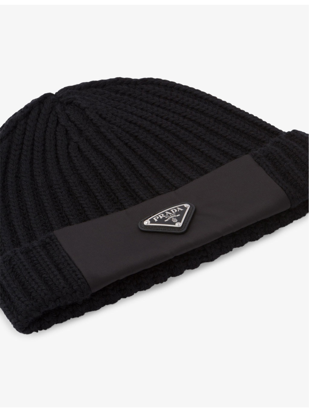 Re-Nylon wool and recycled polyamide-blend beanie hat - 2