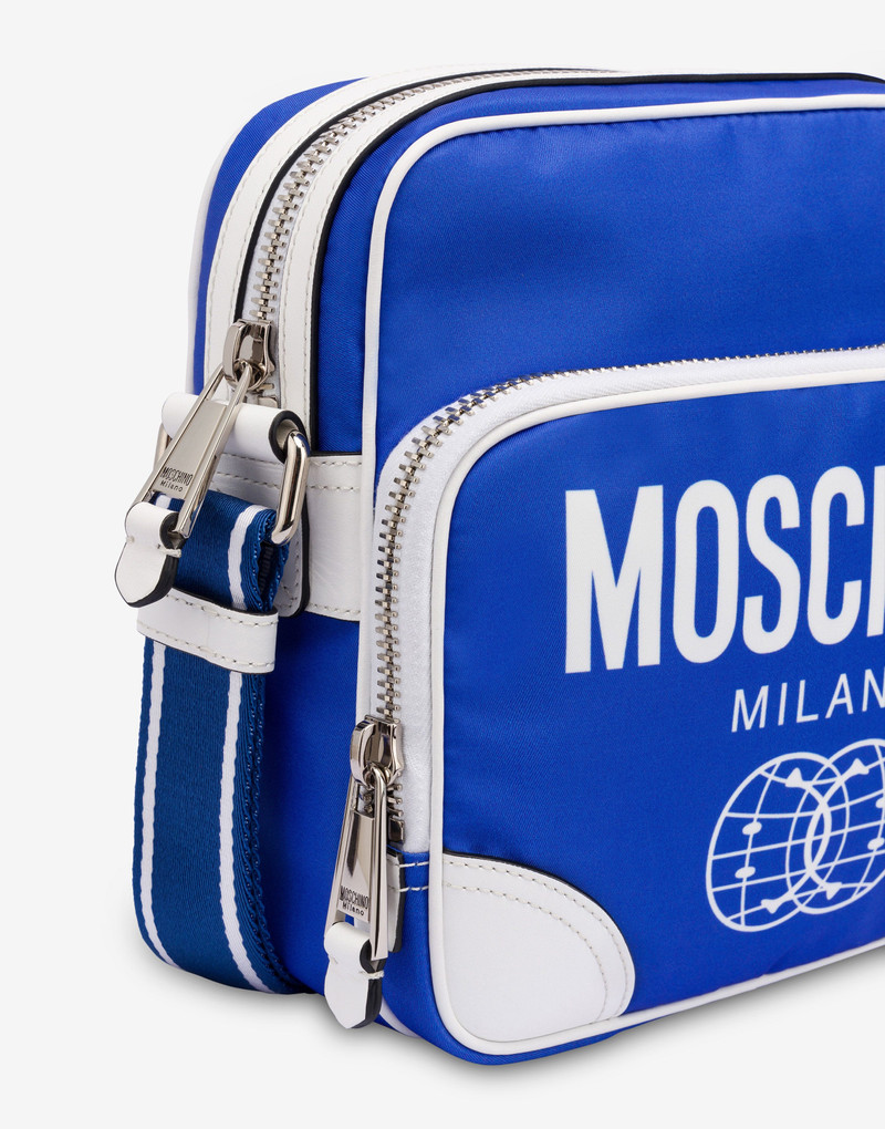 DOUBLE SMILEY® WORLD NYLON CROSSBODY BAG 4