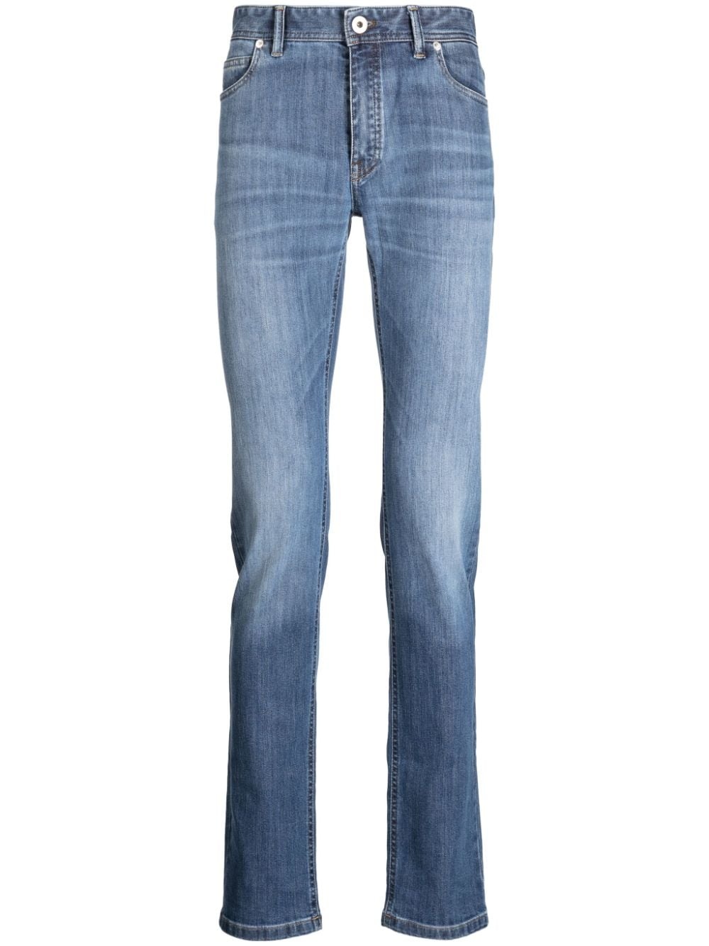 skinny-cut cotton jeans - 1