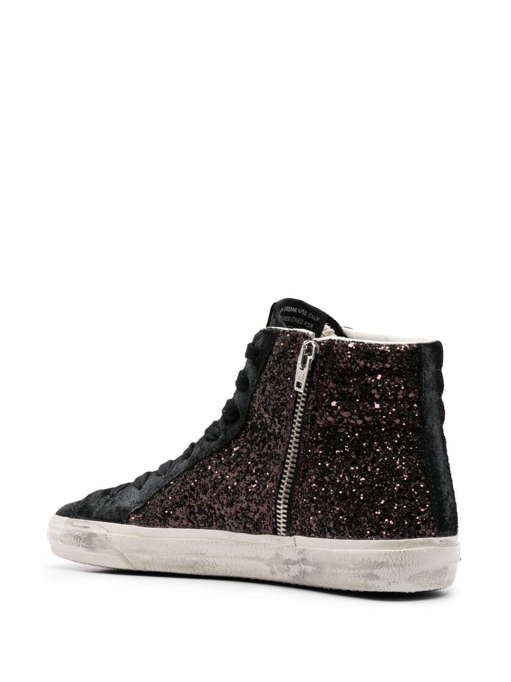 Slide glitter high-top sneakers - 3