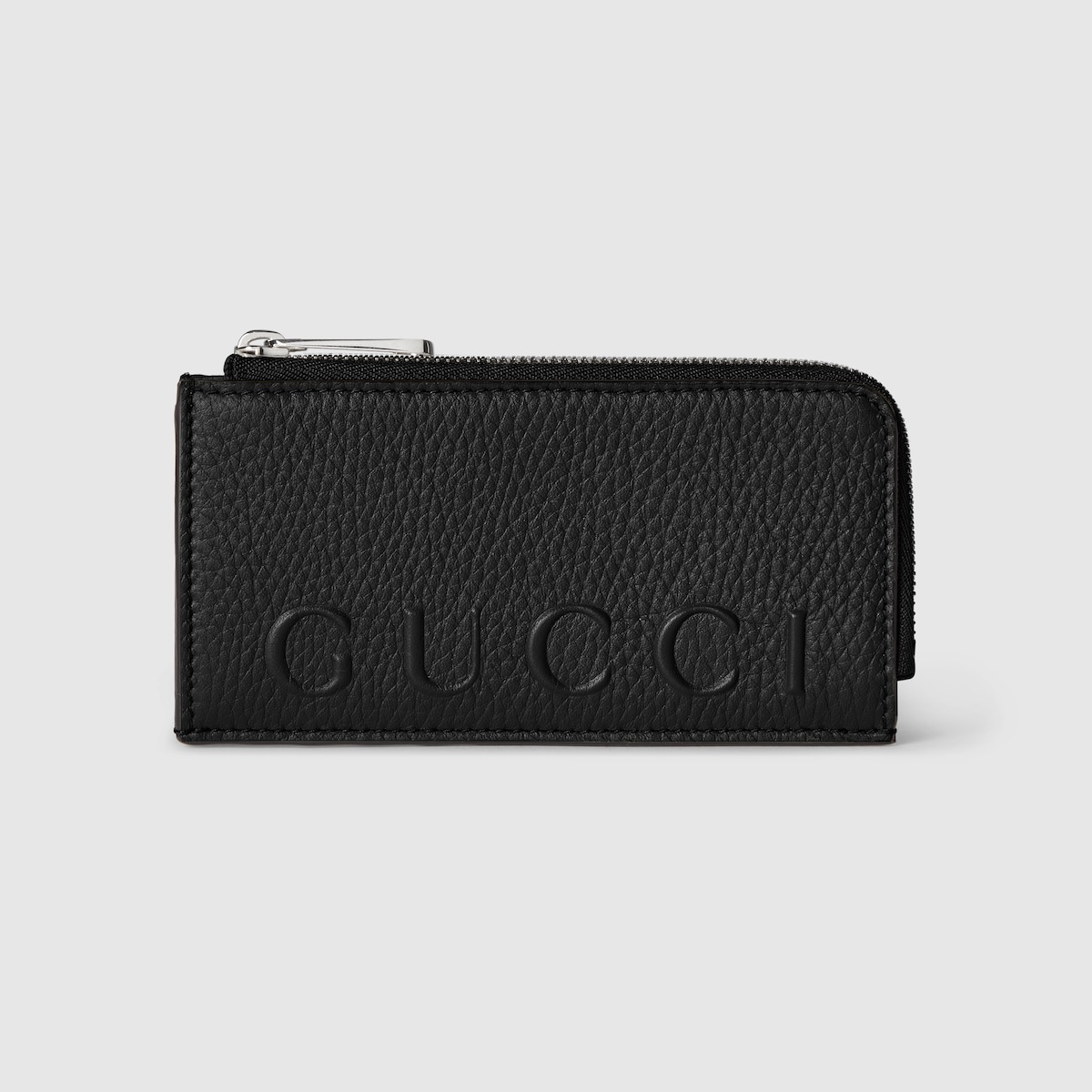 Zip card case with logo - 1