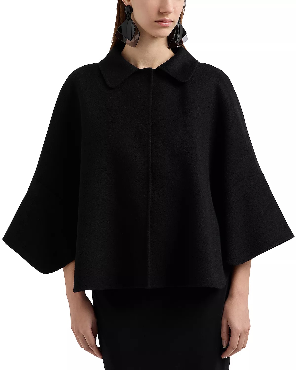 Cape Sleeve Coat - 1
