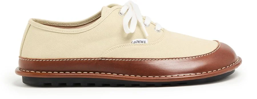 Bi-material lace-up shoes - 1