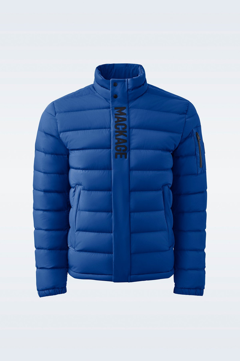 PIERS Stretch light down jacket with stand collar 1