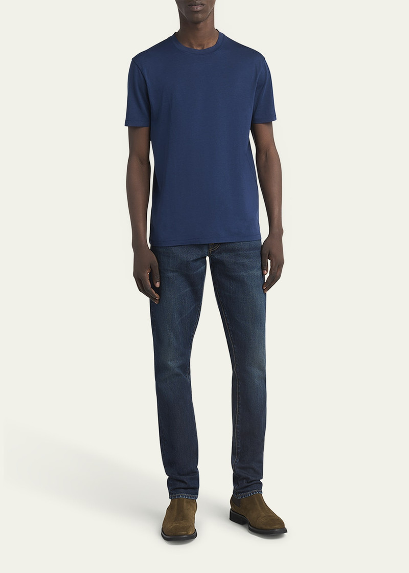 TOM FORD Men's Lyocell-Cotton Crewneck T-Shirt outlook