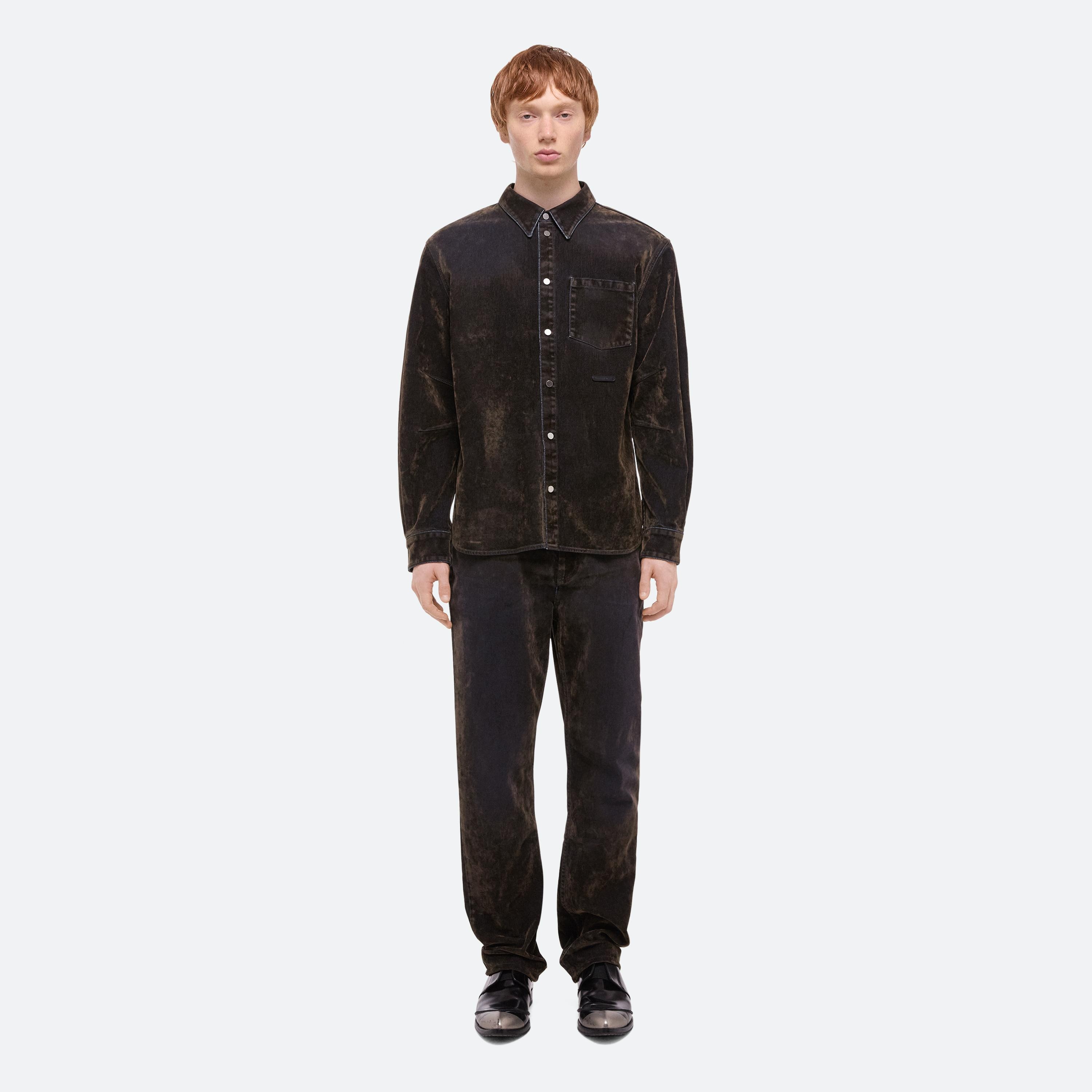 CURVED CLASSIC FLOCKED SHIRT - 3
