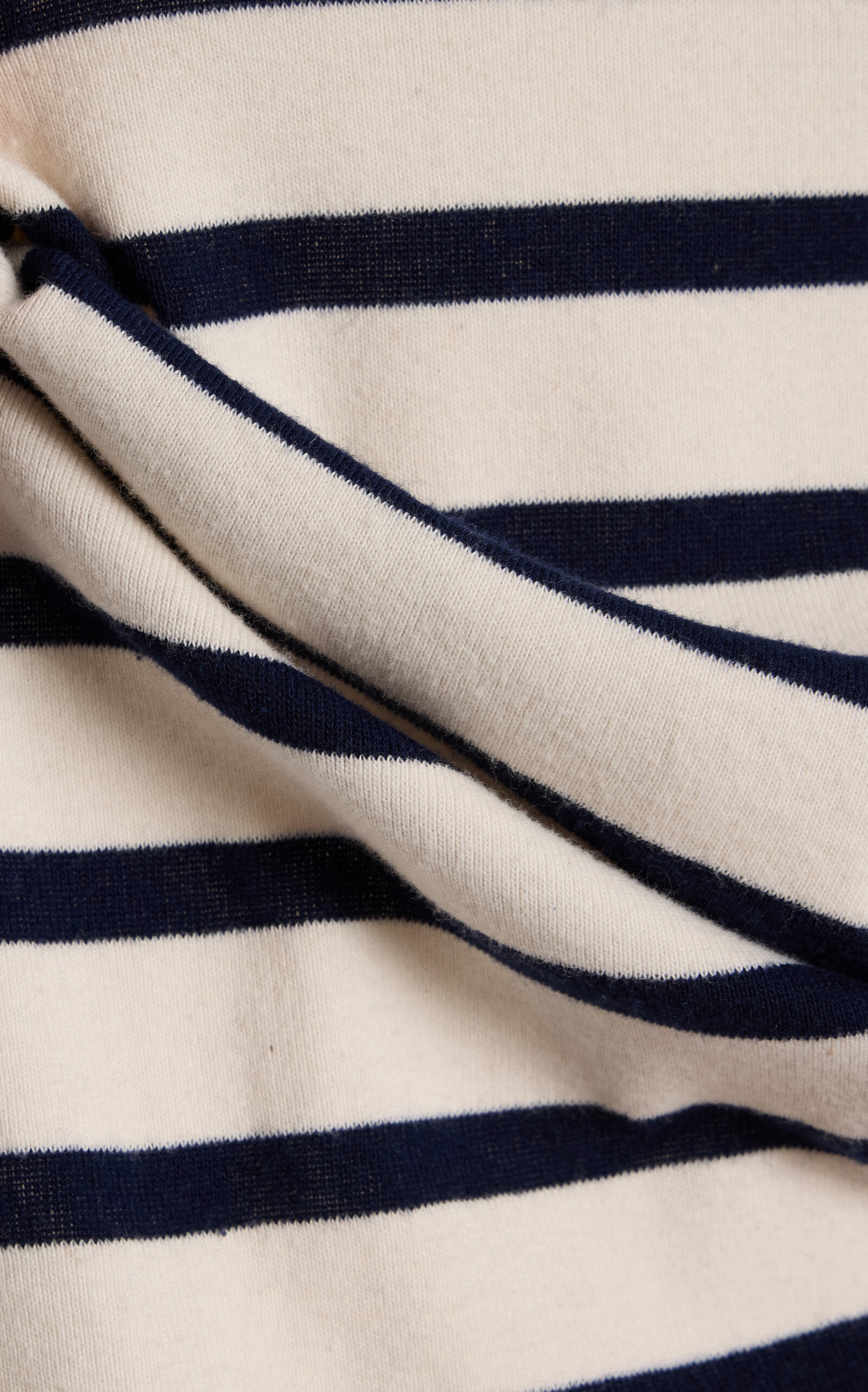 Azure Striped Cotton T-Shirt black/white - 7