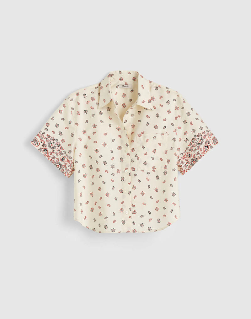 Patch-Pocket Boxy Shirt in Poplin 1