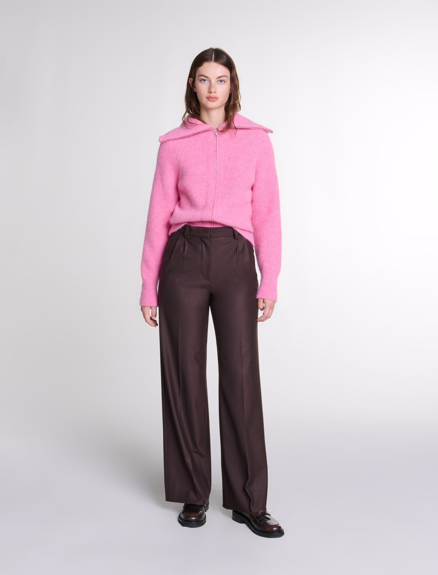 Wide-leg suit trousers - 2