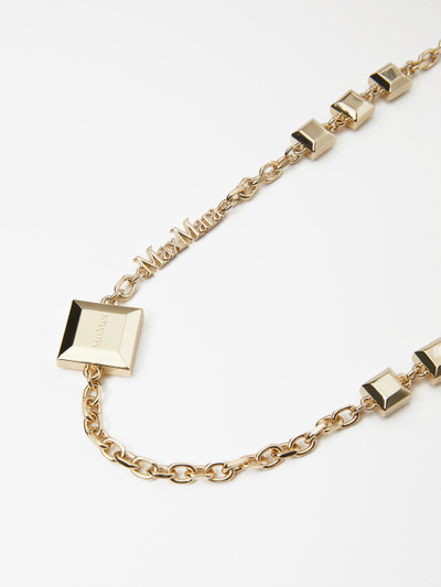 Max Mara Long chain necklace with logo outlook