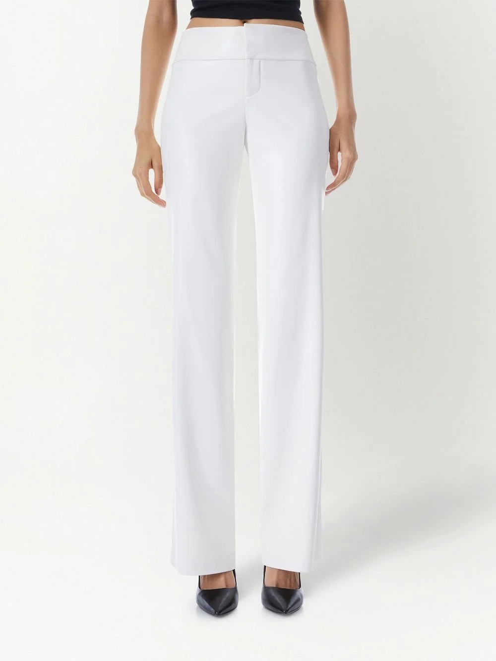 Olivia vegan-leather flared trousers - 3